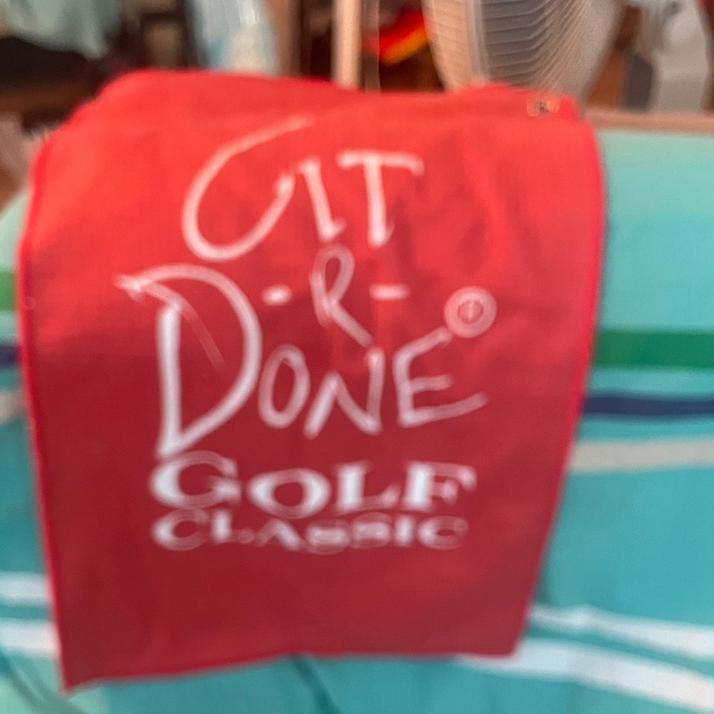 Red 'Git-R-Done' Golf Classic Towel
